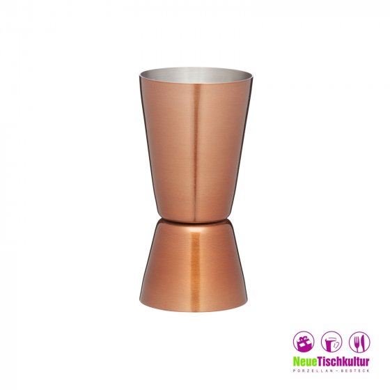 Spirituosen Messbecher, Edelstahl/Kupferoptik Barcraft 