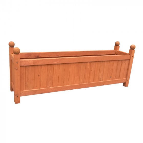 Holz-Pflanzkasten in Braun Blumenkübel für Garten, Terrasse und Balkon 