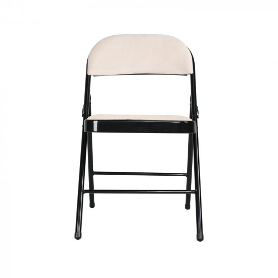 Klappstühle 2er Set Beige 