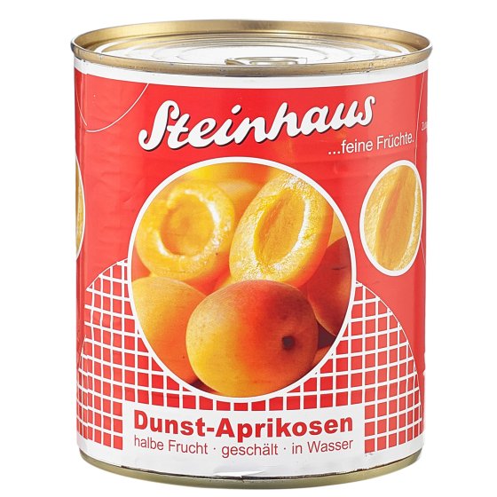 Steinhaus Dunst Aprikosen geschält halbe feine milde Frucht 850ml 