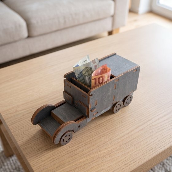 Rätsel-Geschenk-LKW „Lieferung“ 