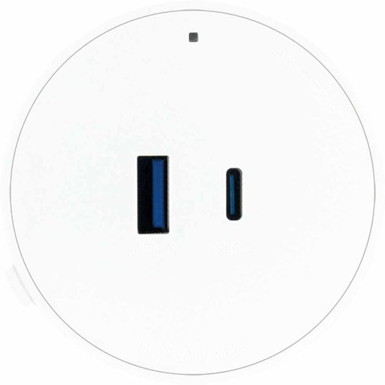 USB-Adapter für Stromschienensystem, weiß Weiß