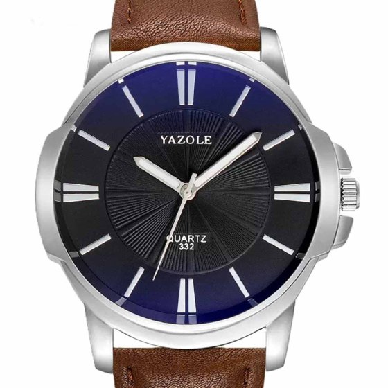 Herrenuhr mit Lederarmband Braun