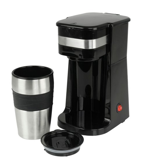 Kaffeemaschine für eine Tasse mit Reisebecher 