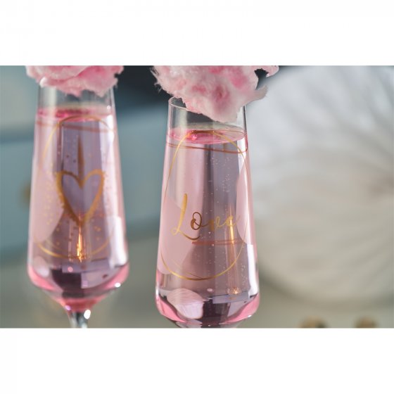 Sektglas 2er Set 280 ml Love 