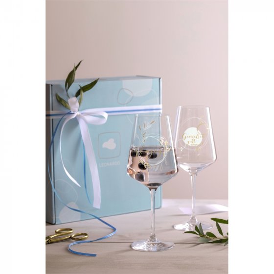 Weingläser 2 erSet Genießen 