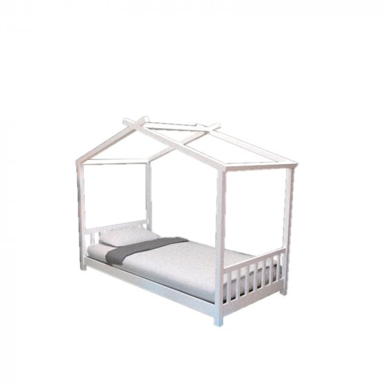 Hausbett Weiß 90 x 200 cm