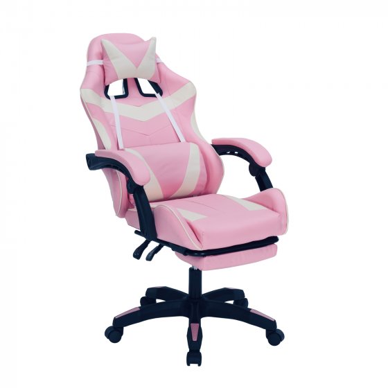 Gaming Stuhl Krit Eco Pink-Weiß
