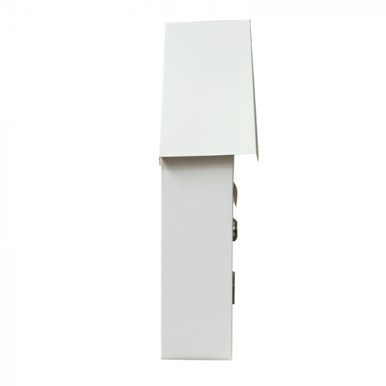 Briefkasten Amin Weiß mit Spitzdach