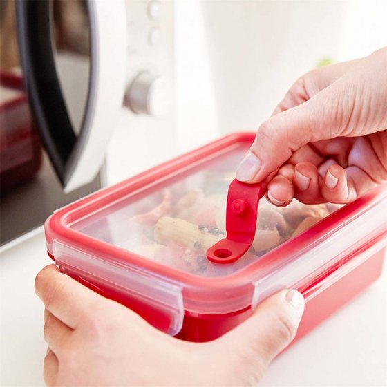 Mikrowellendose mit 3 Einsätzen Clip   Micro 