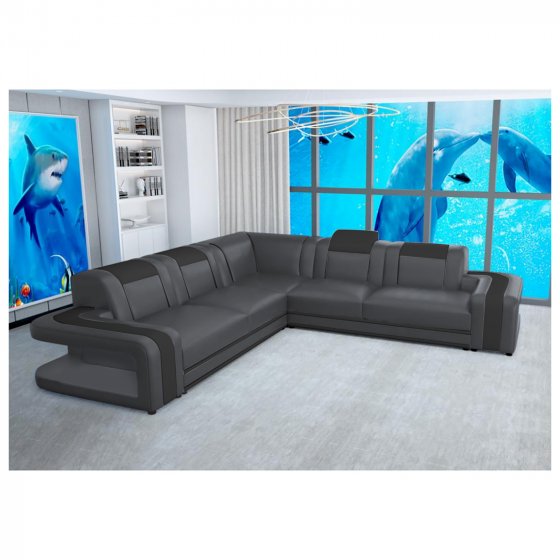 Ecksofa Cerik Schwarz