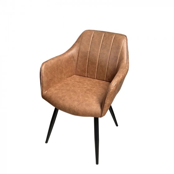 Stuhl Retro Cognac 2 Stück 