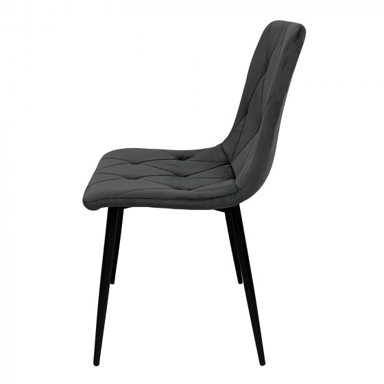 Stuhl Mesa Eco 4er-Set Velvet Grau