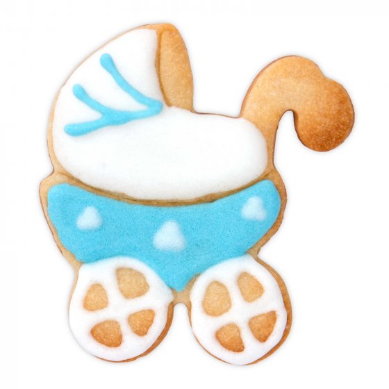 Ausstechform Kinderwagen Geburt 