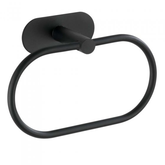 Wenko Turbo-Loc® Handtuchring Schwarz 