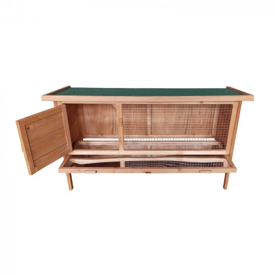 Hasenstall aus Holz Kleintierstall mit herausziehbarer Wanne für leich 