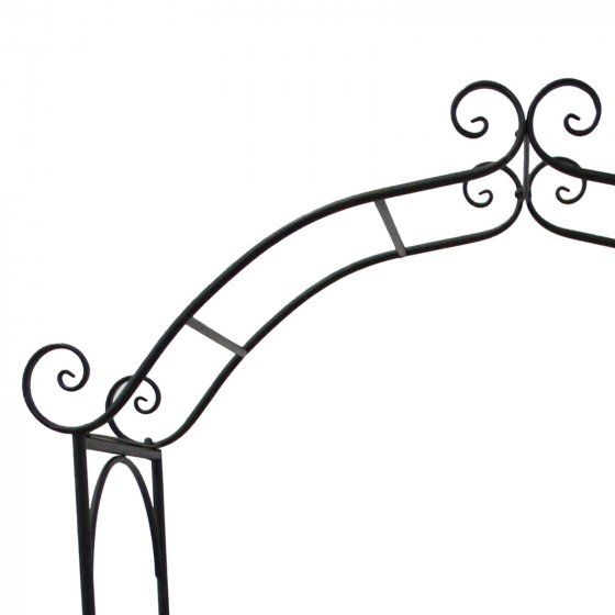 Romantische Gartenbank mit Rosenbogen aus Metall Celia 
