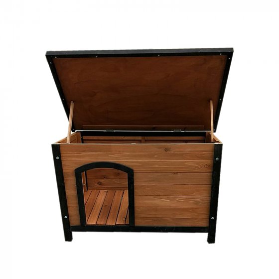 Robuste Hundehütte mit Flachdach Witterungsbeständig und Komfortabel 