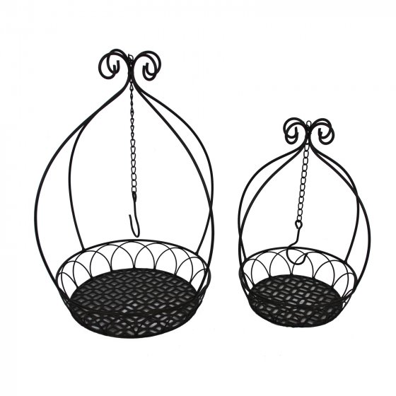 Blumenampel 2er Set Metall 
