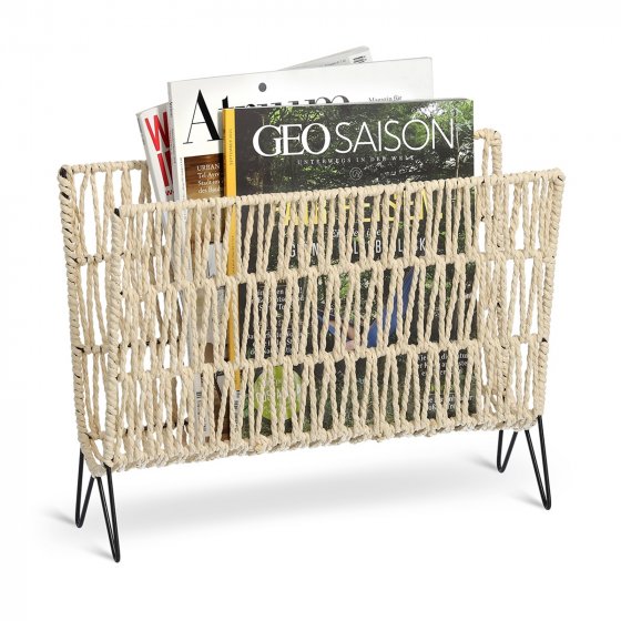 Zeitungsständer Eisen/Papier Boho 