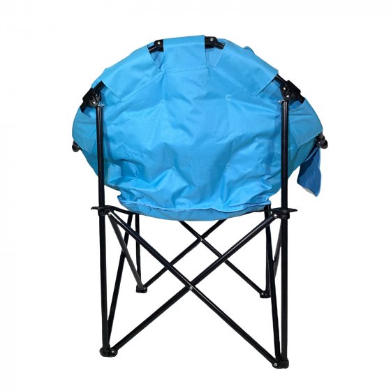 Klappbarer Komfortsessel mit weichem Velvet Bezug Hellblau