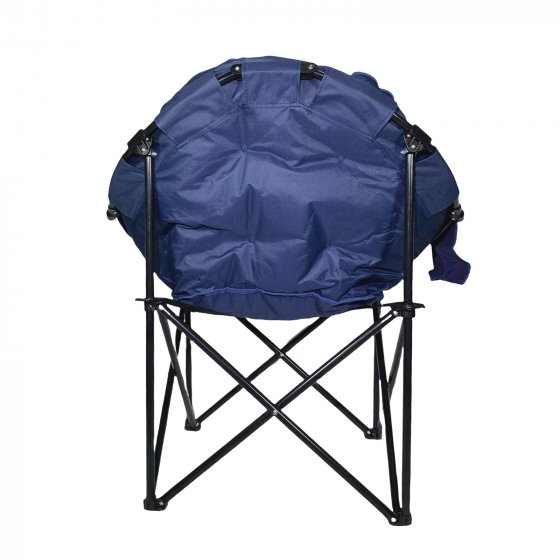 Klappbarer Komfortsessel mit weichem Velvet Bezug Blau
