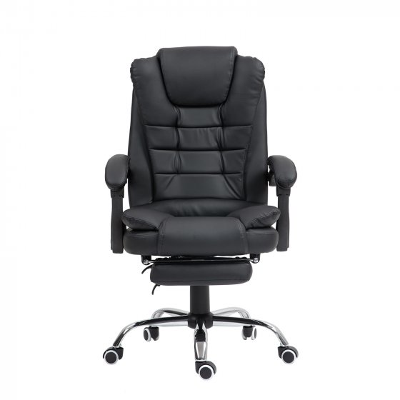 Bürostuhl mit Fußstütze und Massagefunktion 