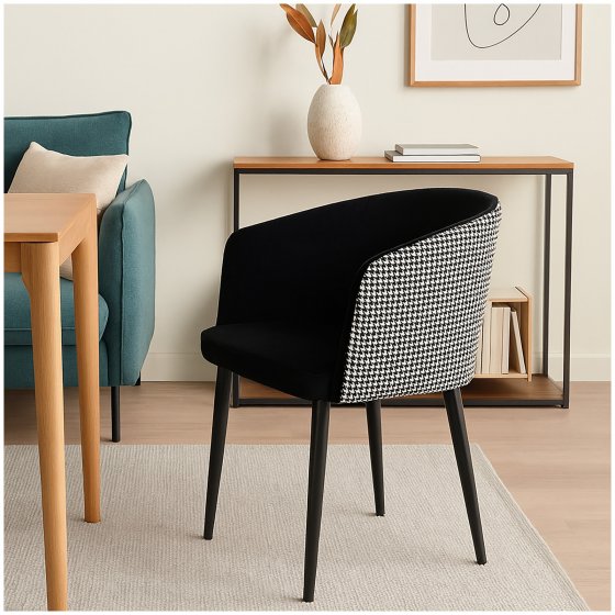 Design-Stuhl im Retro-Chic 2er Set Komfort trifft Charakter
