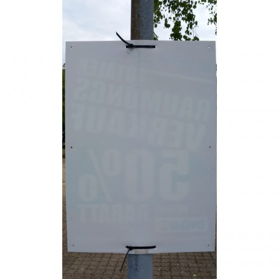 Kabelbinder für Plakatbefestigung 60 cm Ideal für Straßenlampen, Bäume und Zäune