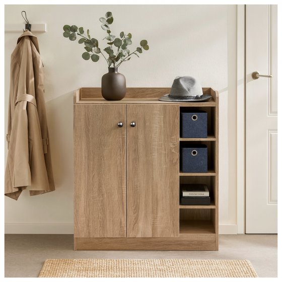 Sideboard mit 8 Regalfächern Sonoma 