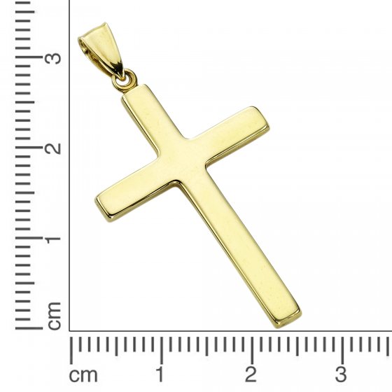 Anhänger Gold 333 Kreuz 41mm 