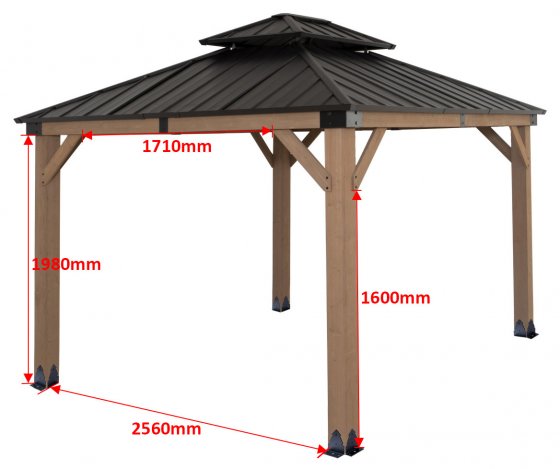 Pavillon 308 x 308 cm Jorin 