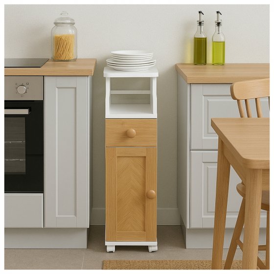 Badschrank Jerik auf Rollen 