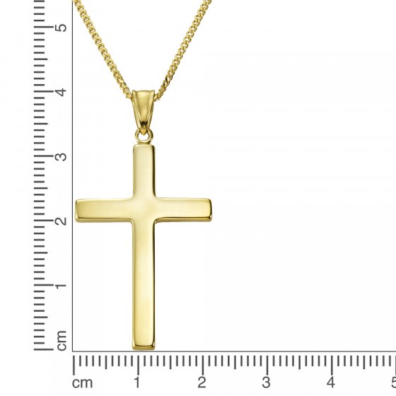 Halskette Gold 333 mit Motiv Kreuz 