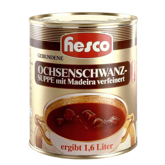Hesco Klare Oxtail Royal First Class klassische Festtagssuppe 850ml 