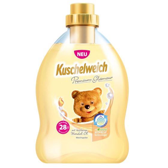 Kuschelweich Premium Weichspüler Glamour mit Mandel Öl 28 WL 750ml 