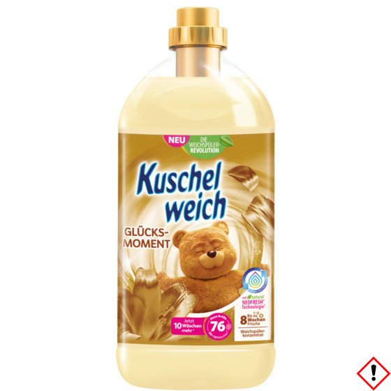 Kuschelweich Weichspüler flüssig Glücksmomente für 76WL 2000ml 