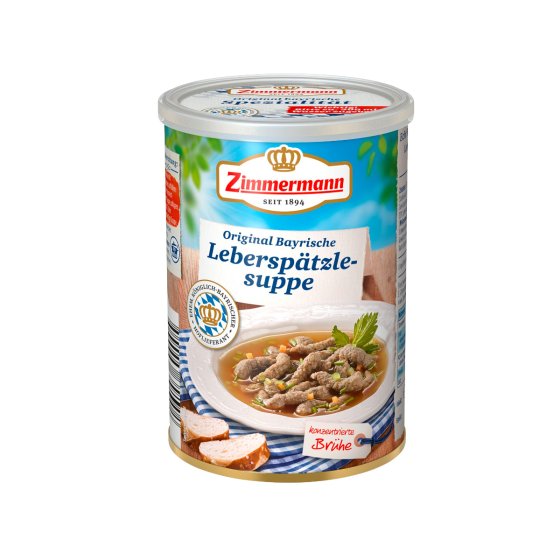 Zimmermann Echt Bayrische Leberspätzle-Suppe konzentriert 400ml 