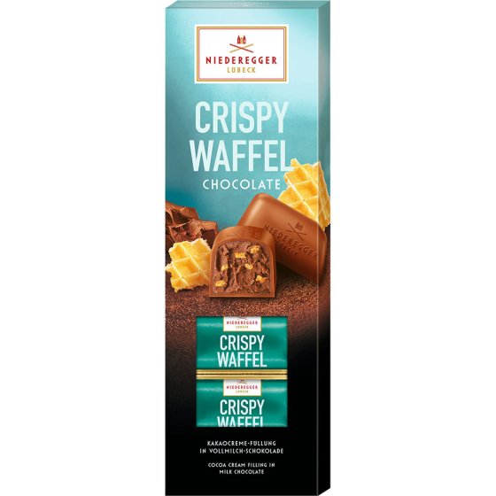 Niederegger Crispy Waffel Chocolate Pralinen knusprig cremig 100g 