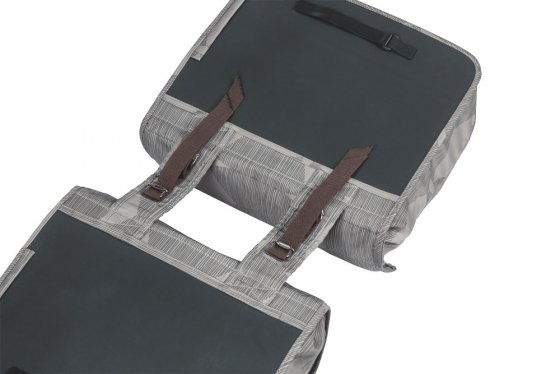 Doppelpacktasche  Elegance grau