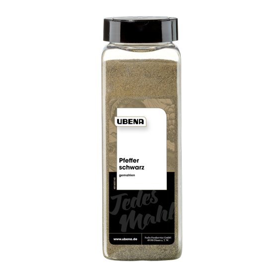Ubena Pfeffer schwarz gemahlen kräftiger aromatischer Geschmack 600g 