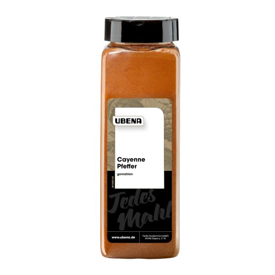Ubena Cayenne Pfeffer gemahlen für intensive Schärfe Packung 450g 