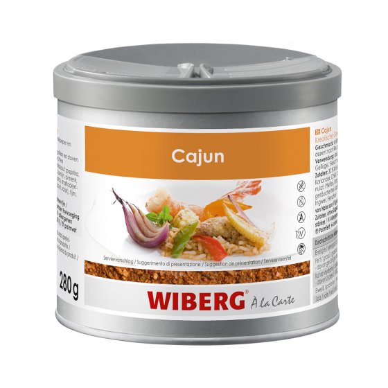 Wiberg Cajun Kreolische Gewürzzubereitung kraftvolle Mischung 280g 