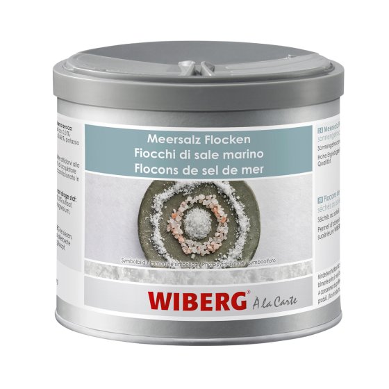 Wiberg Meersalz Flocken sonnengetrocknet unjodiert Packung 350g 