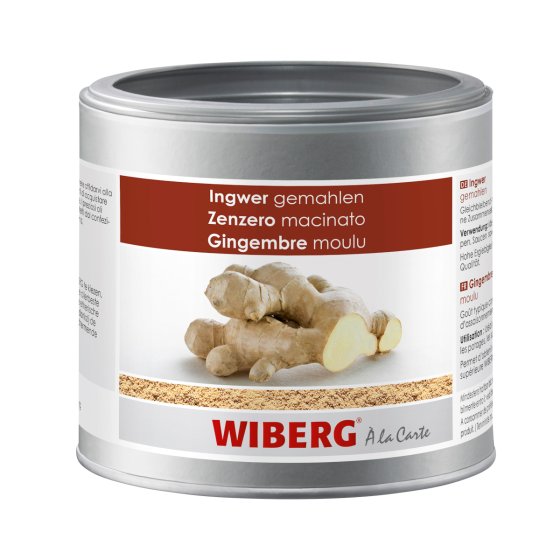Wiberg Ingwer gemahlen scharfer leicht süßlicher Geschmack 180g 