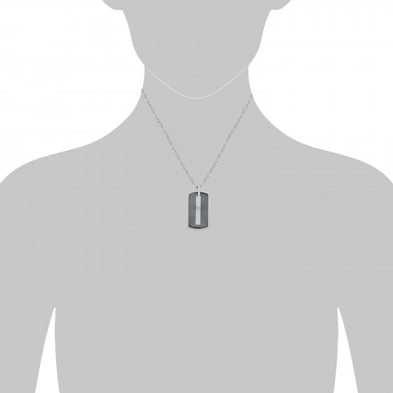 Halskette Edelstahl schwarz 50cm Länge 