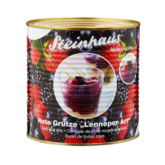 Steinhaus Rote Grütze Lenneper Art feine Früchte in der Dose 2650ml 