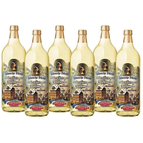 Albrecht Dürer weißer Glühwein Nürnberger Spezialität 1000ml 6er Pack 