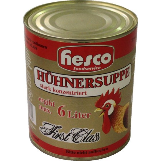 Hesco Hühnersuppe First Class stark konzentrierte Brühe 850ml 