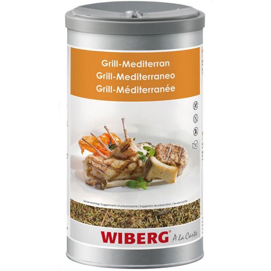 Wiberg Grill Mediterran Gewürzsalz Mischung im Aromatresor 540g 